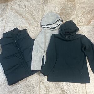 Old Navy Boys vest & two long sleeve warm shirts (10-12) great condition